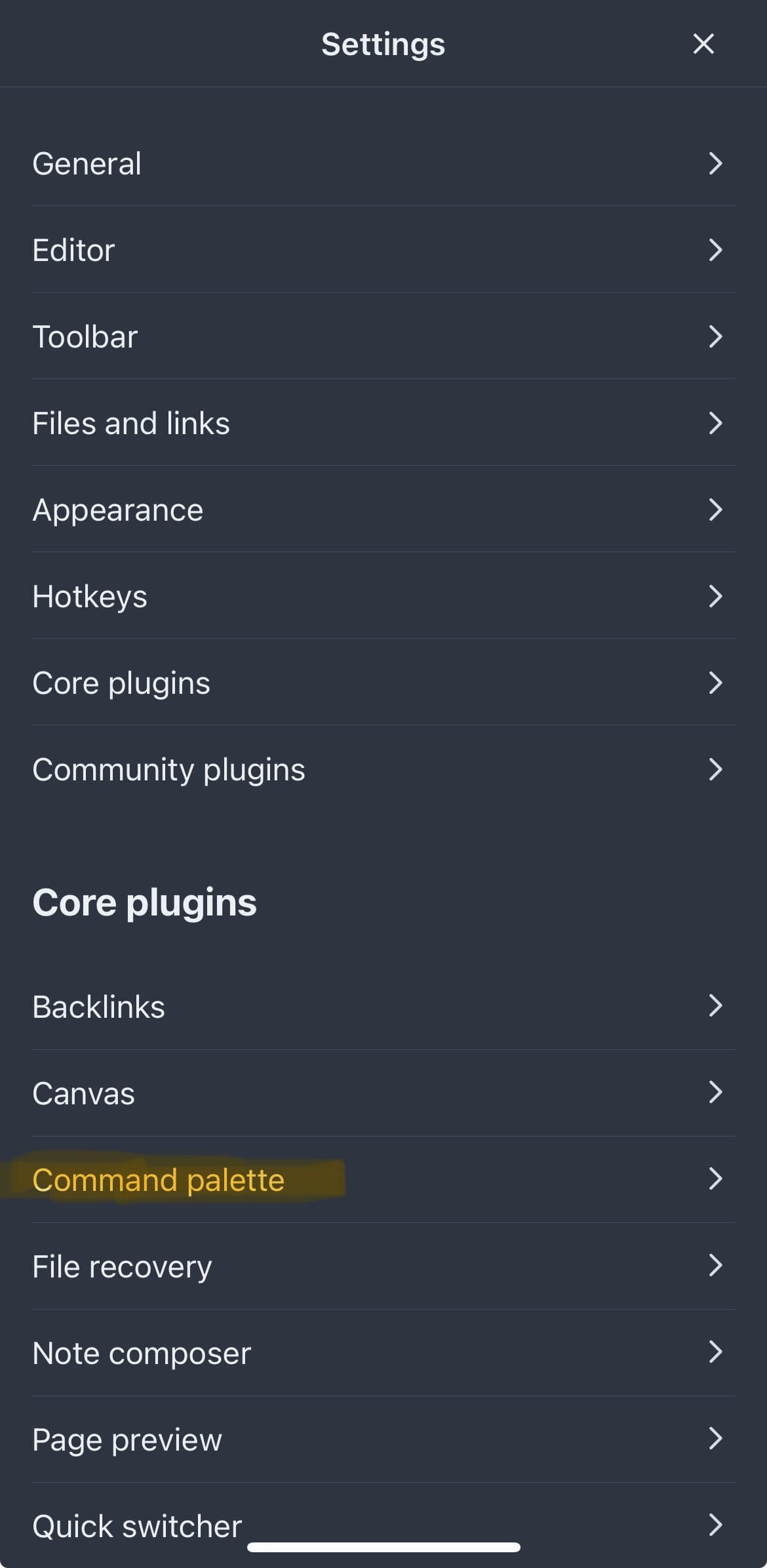 Quick Tip: Open files fast on Obsidian mobile