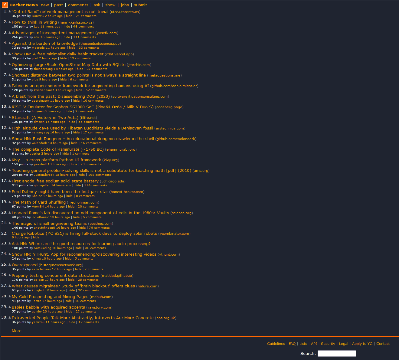 My Dark Mode for Hacker News