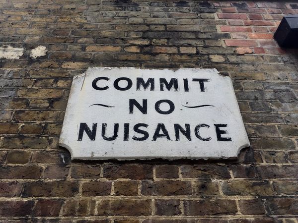 "COMMIT NO NUISANCE" by Matt From London is licensed under CC BY 2.0. 